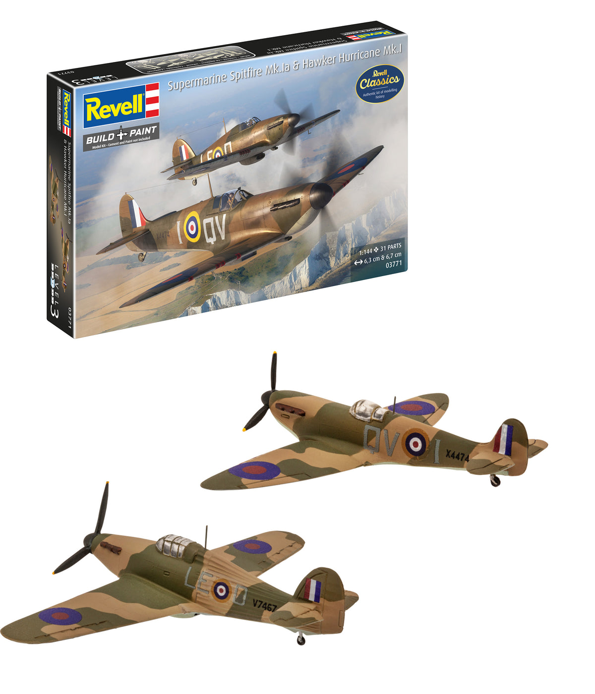 Supermarine Spitfire Mk.Ia & Hawker Hurricane Mk.I