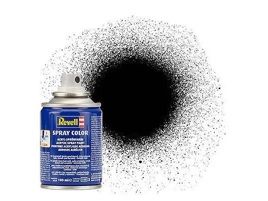 Silk "Black" Spray Color Acrylic Aerosol - 100ml