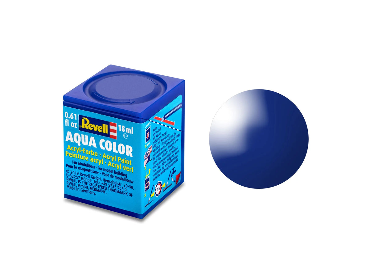 ultramarynowy błękit, błyszczący RAL 5002 Aqua Color 18 ml