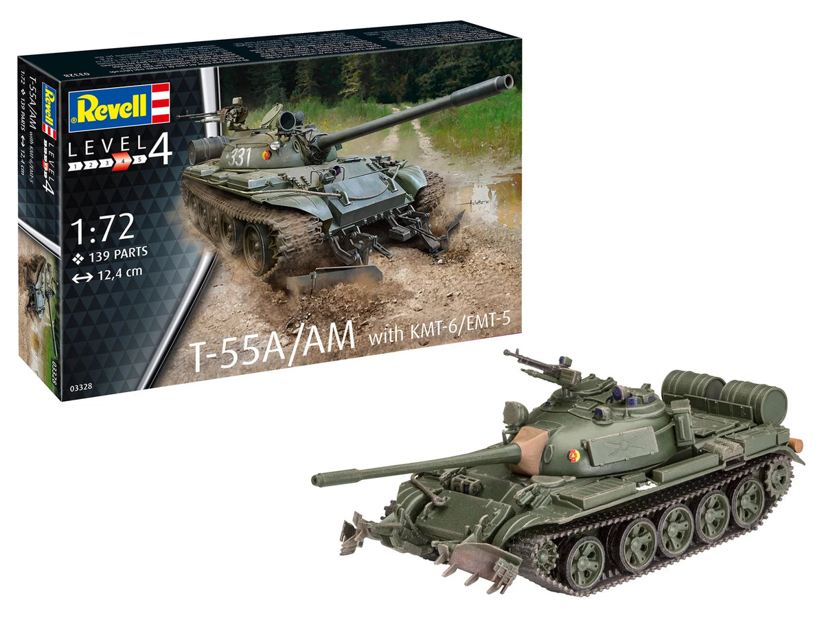 T-55A-AM with KMT-6-EMT-5