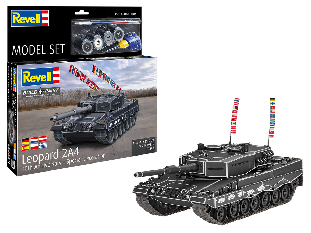 Model Set Leopard 2A4 - Special Decoration 40th anniversary