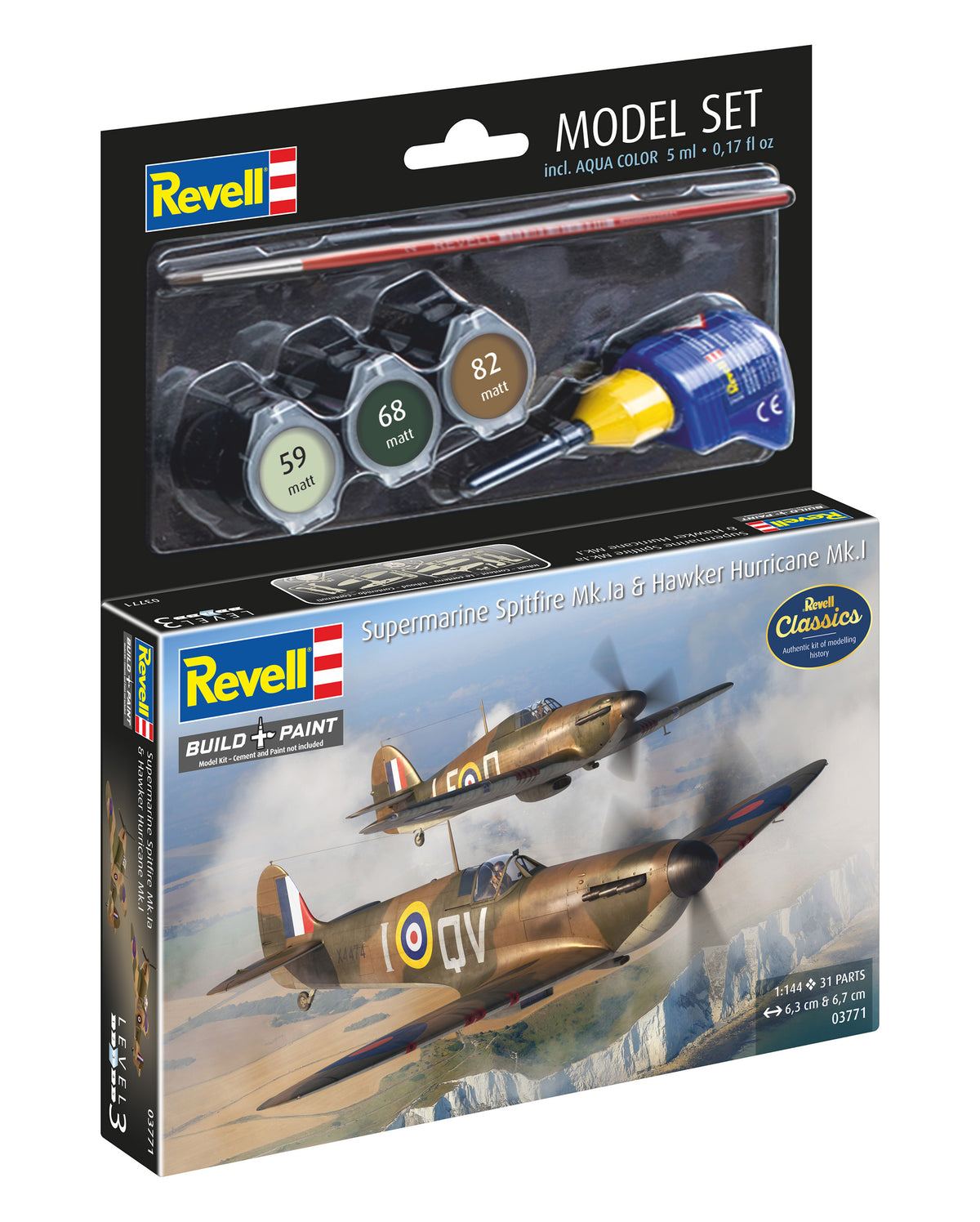 Model Set Spitfire Mk.Ia & Hurricane Mk.I