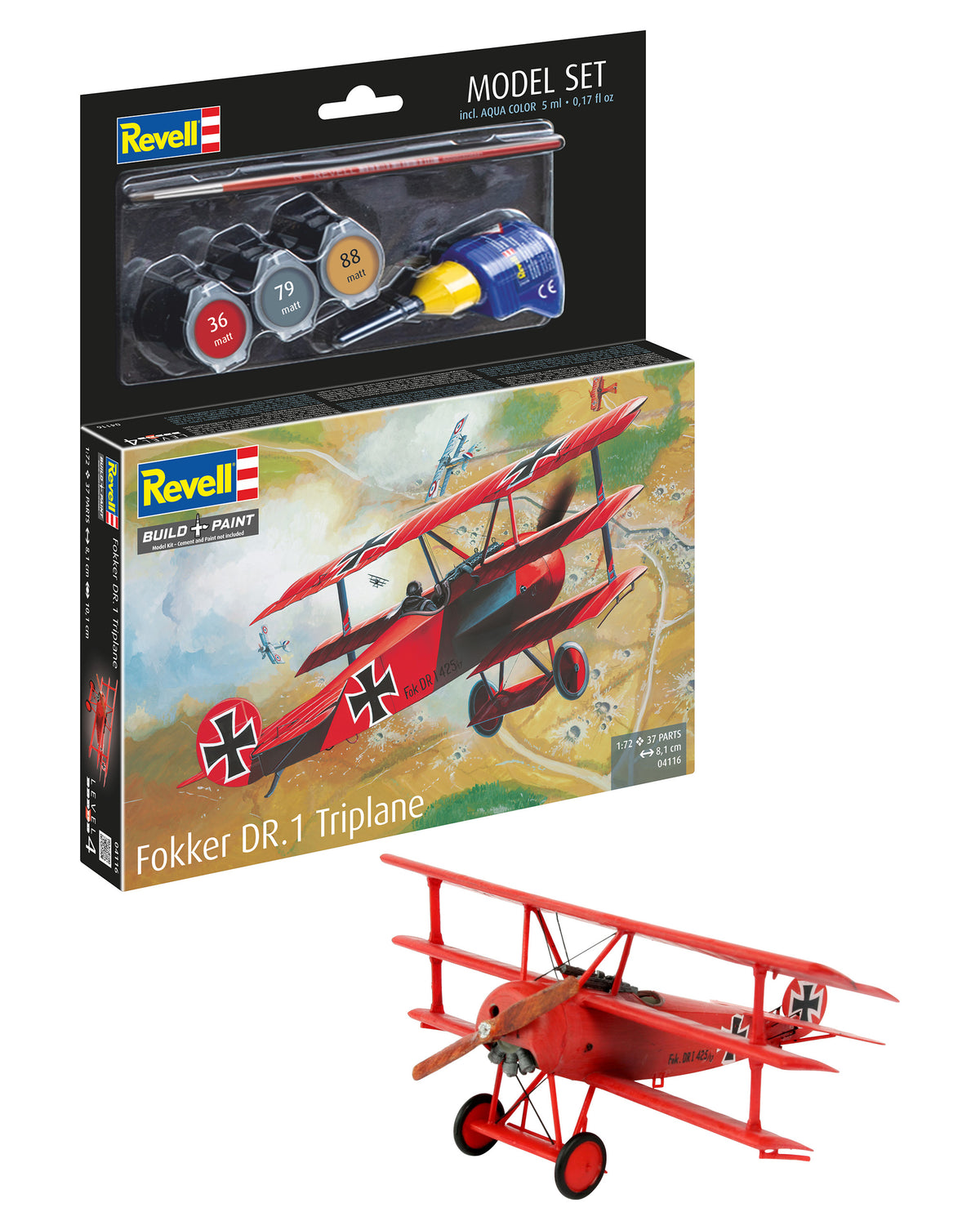 Model Set Fokker DR.1 Triplan
