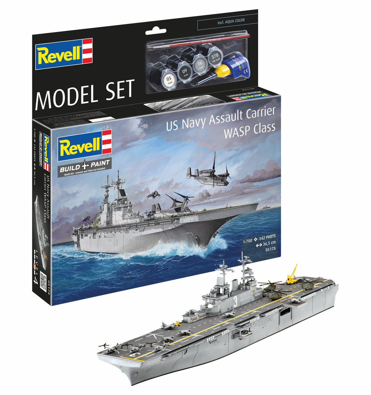 Model Set US Navy Assault Carrier WASP Class