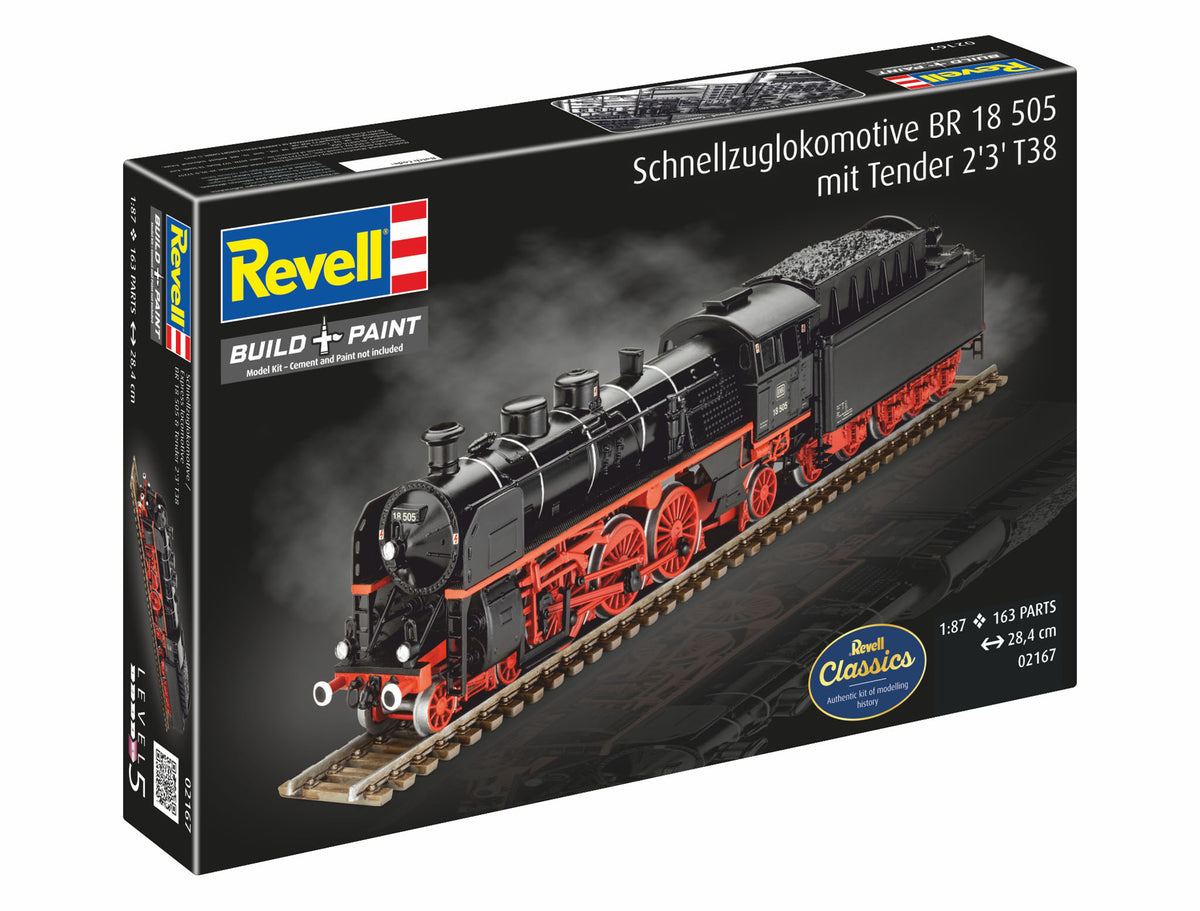 Locomotora Express BR 18 505 con ténder 2'3' T38
