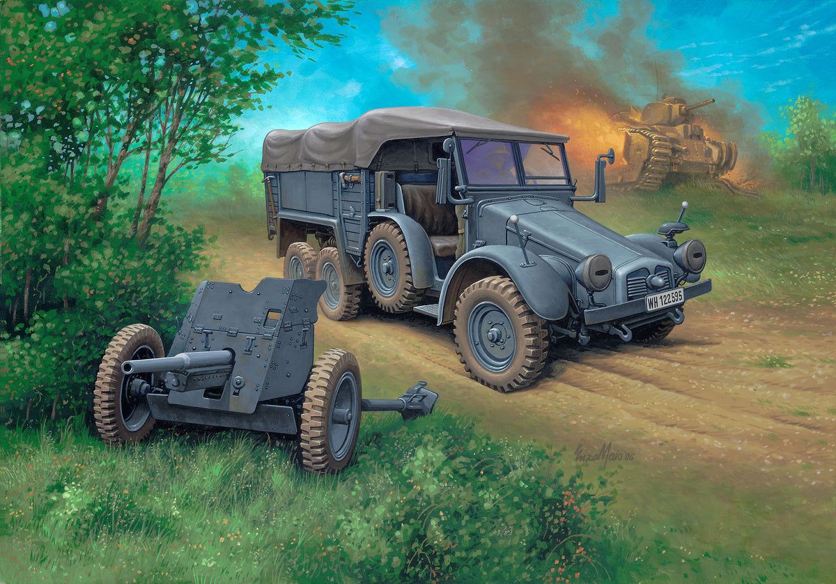 Krupp Protze KFZ 69 with 3,7cm Pak