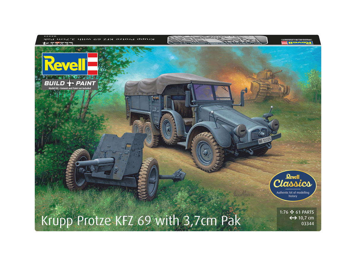 Krupp Protze KFZ 69 with 3,7cm Pak