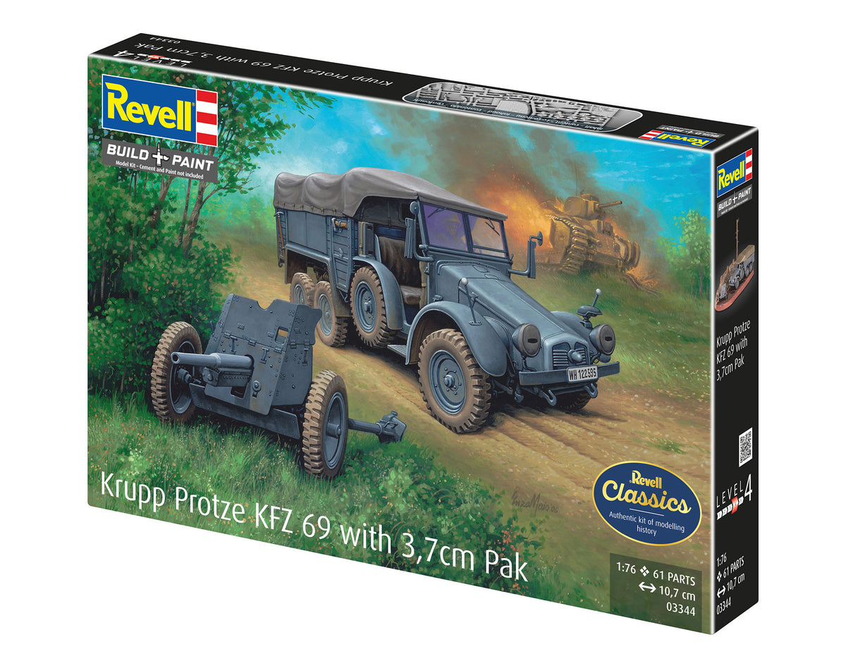 Krupp Protze KFZ 69 with 3,7cm Pak