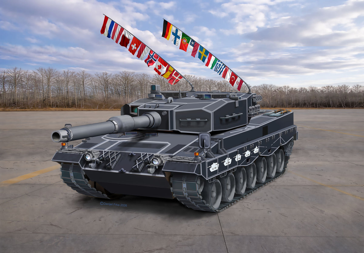 Leopard 2A4  - Special Decoration 40th anniversay