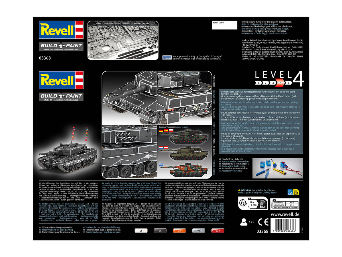 Leopard 2A4  - Special Decoration 40th anniversay