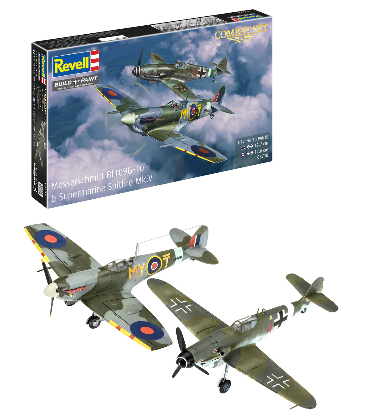 Combat Set Messerschmitt Bf109G-10 - Spitfire Mk.V
