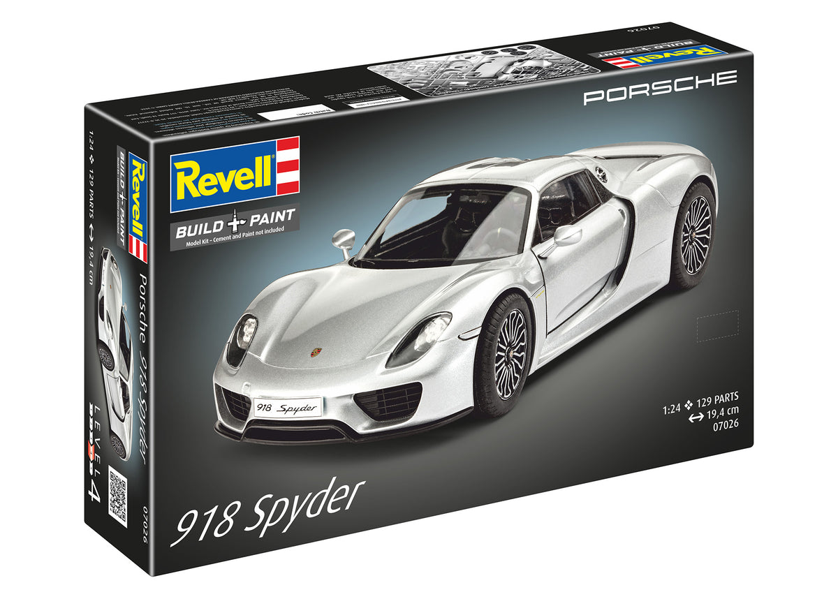 Revell Modellbausatz Porsche 918 Spyder im Maßstab 1:24