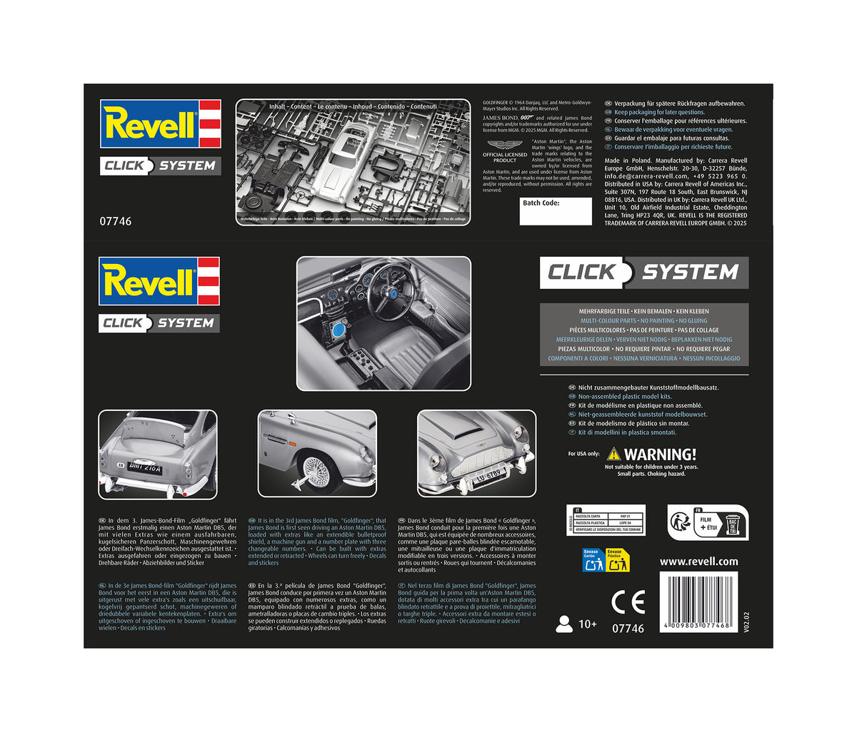 James Bond Aston Martin DB5 Click System