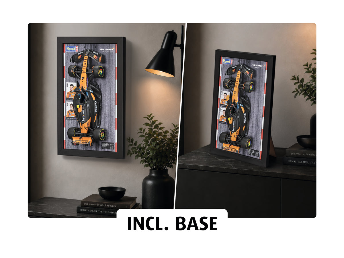 Display-Rahmen mit dem MCL39 an der Wand