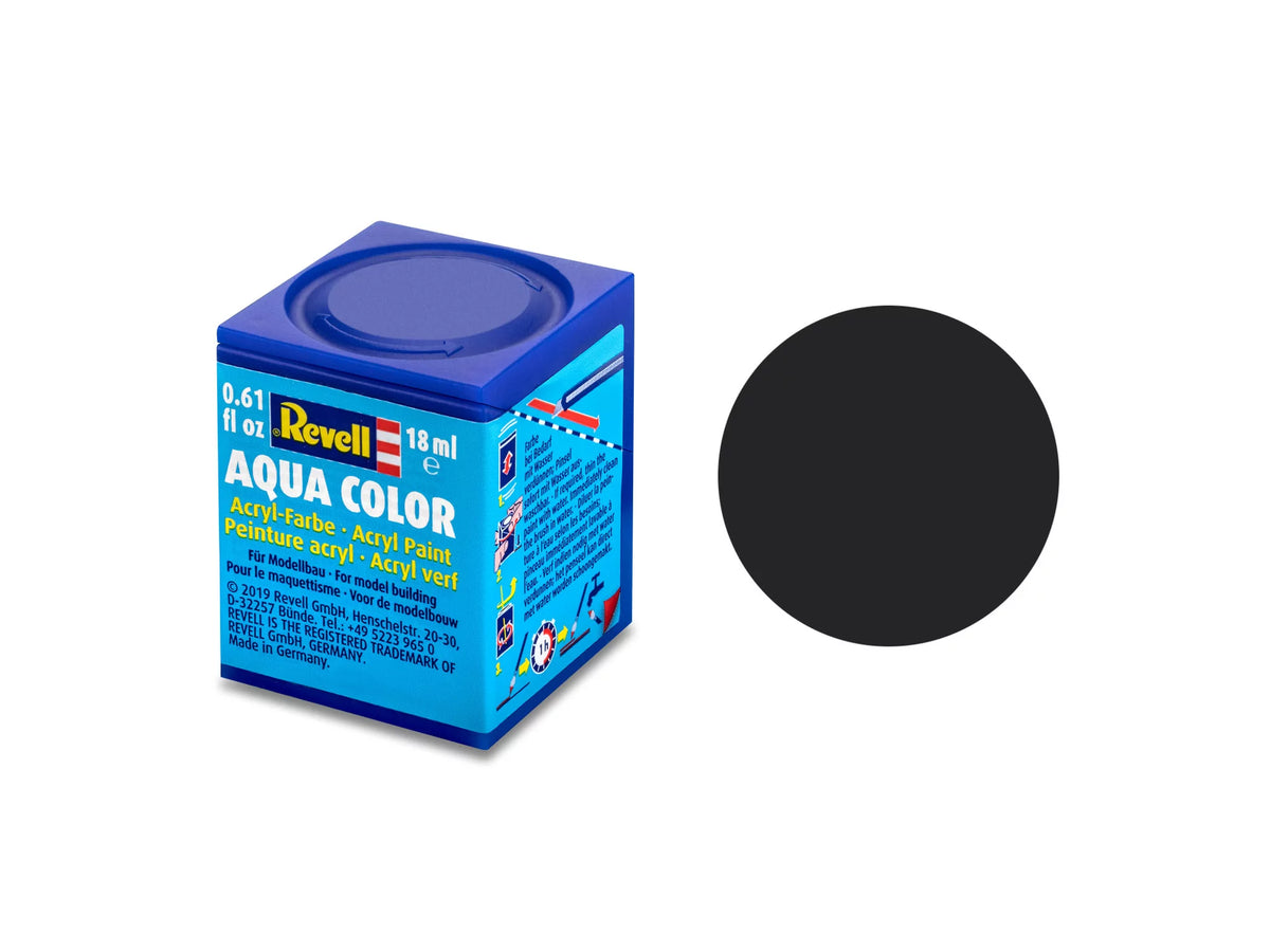 Teerschwarz, matt Aqua Color 18 ml