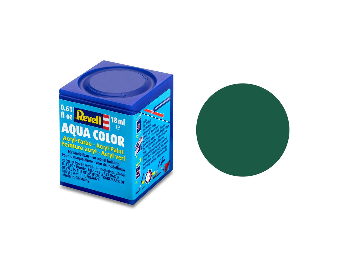 Ciemnozielony, matowy Aqua Color 18 ml