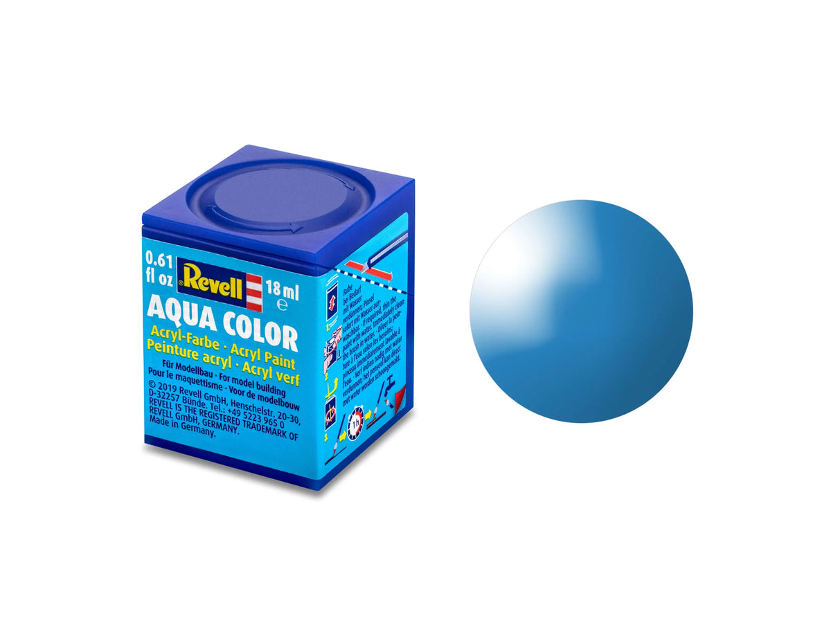Aqua lichtblau, glänzend