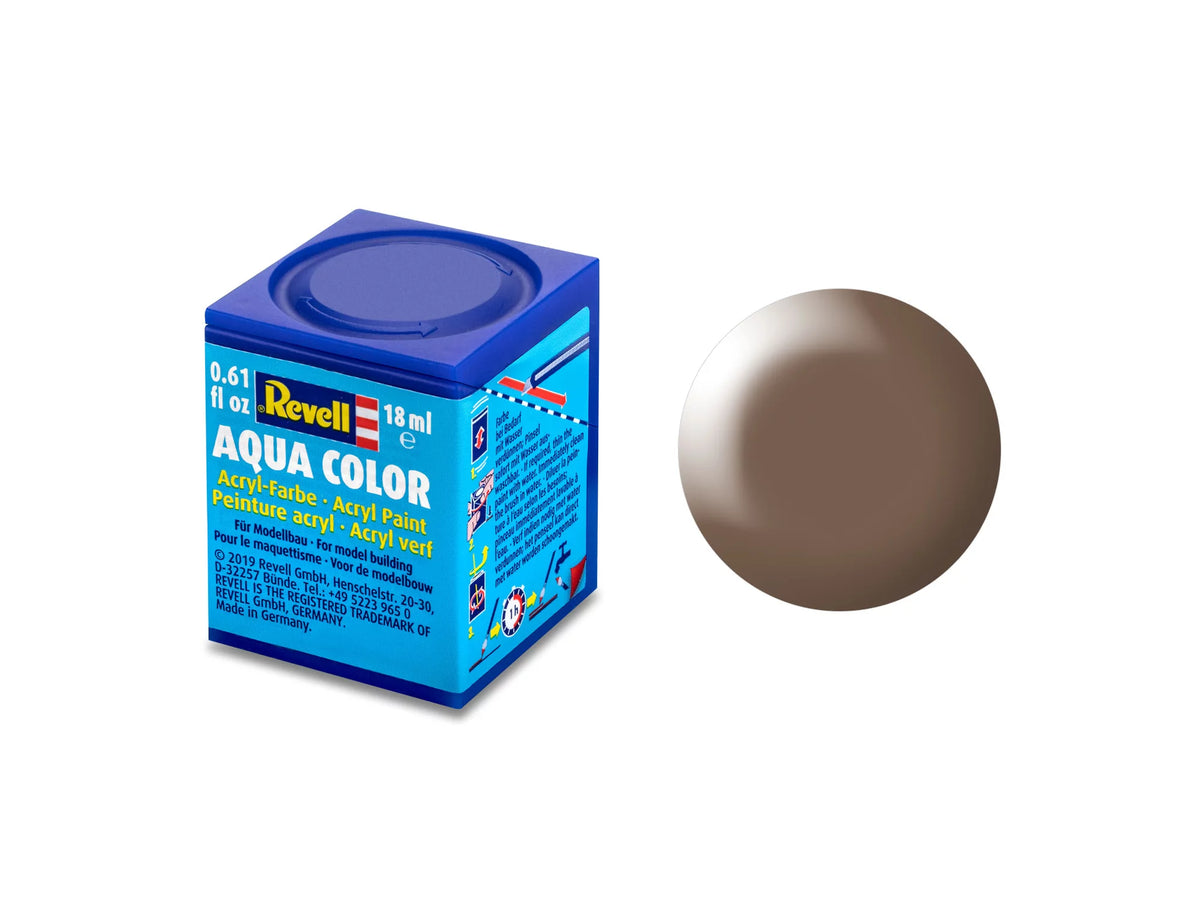 Brązowy, półmatowy Aqua Color 18 ml