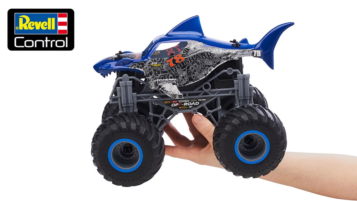 Camión monstruo RC "Gran Tiburón"