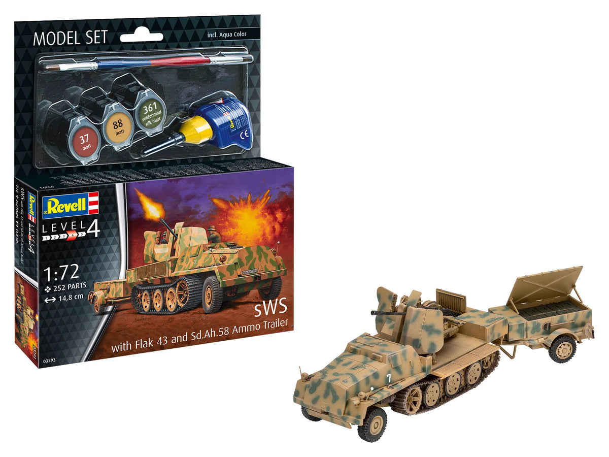 Sada modelů sWS s návěsem Flak43 a Sd.Ah58
