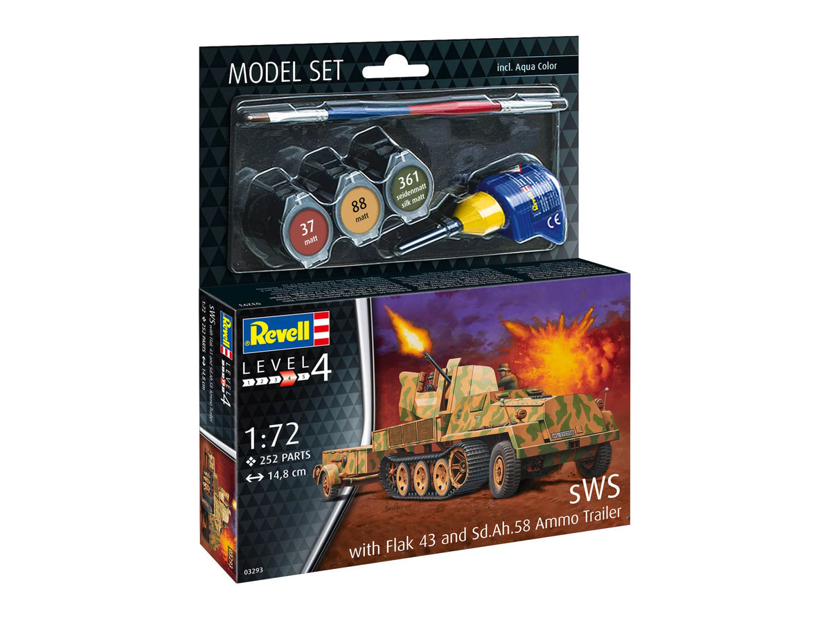 Sada modelů sWS s návěsem Flak43 a Sd.Ah58