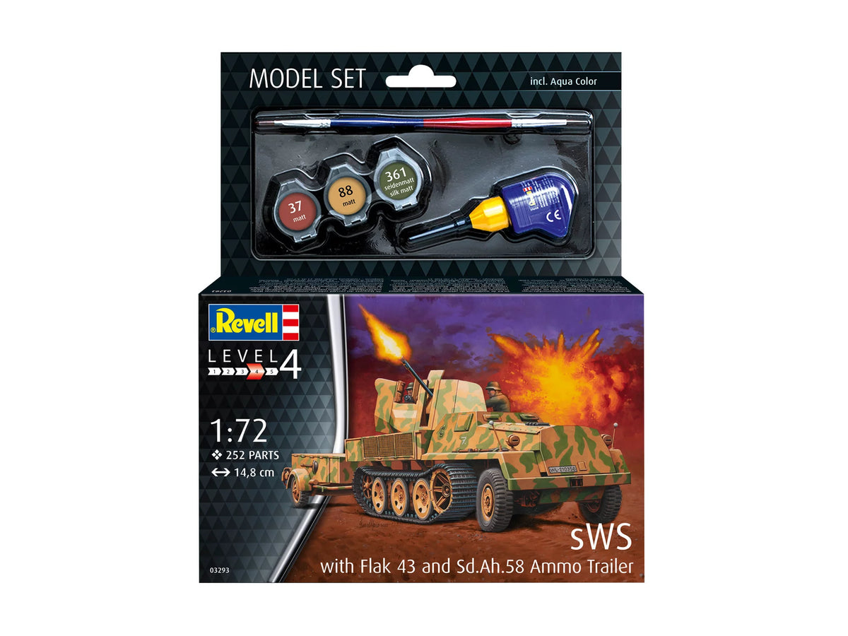 Sada modelů sWS s návěsem Flak43 a Sd.Ah58
