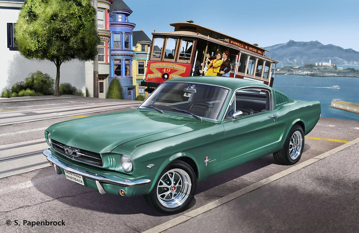 Set di modellini Ford Mustang 2+2 Fastback del 1965