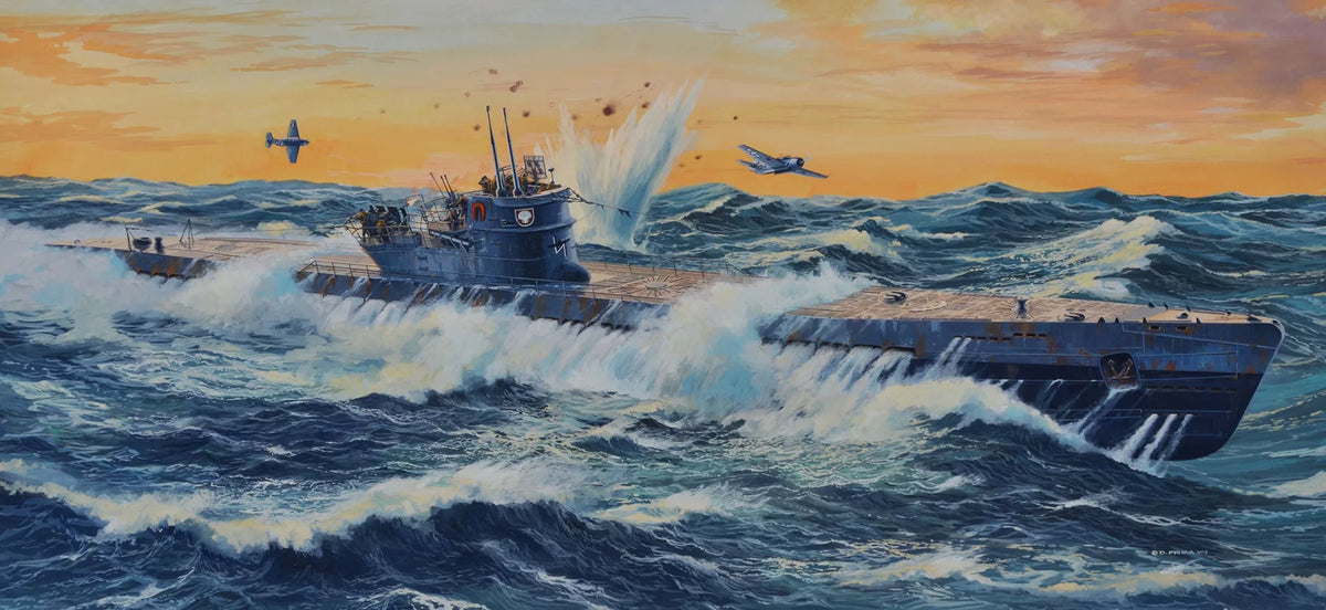 German Submarine Type IX C(U505)"Platinum Edition"