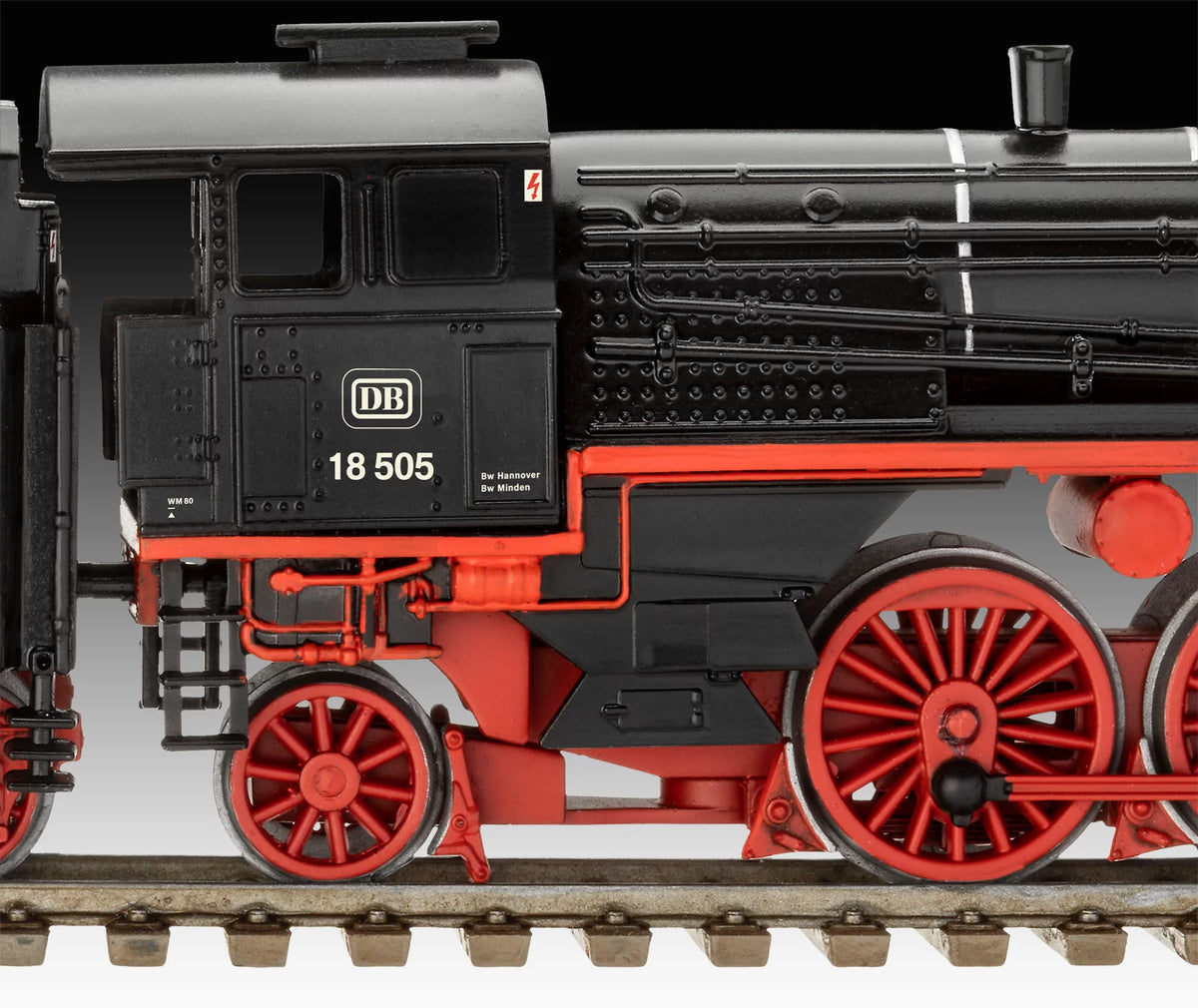 Locomotora de tren expreso BR 18 505 con ténder 2'3' T38