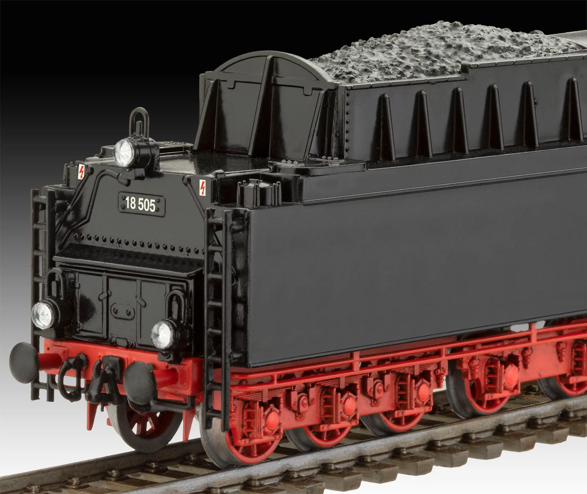 Locomotora de tren expreso BR 18 505 con ténder 2'3' T38