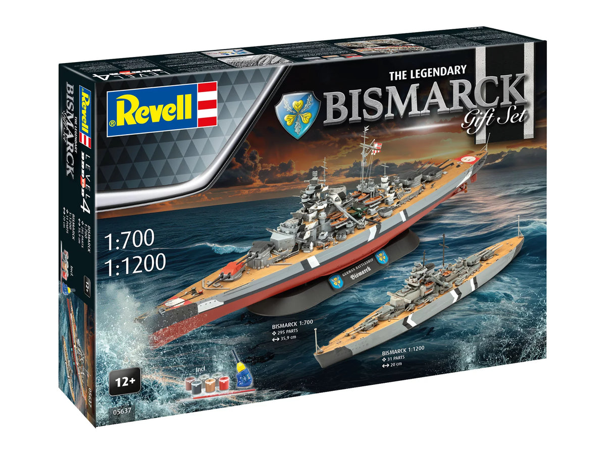 Geschenkset  The Legendary Bismarck (1:700-1:1200)