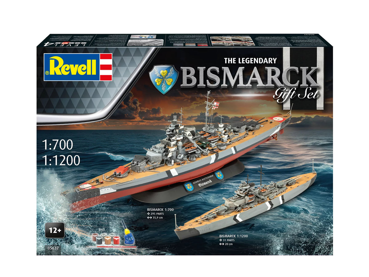 Geschenkset  The Legendary Bismarck (1:700-1:1200)