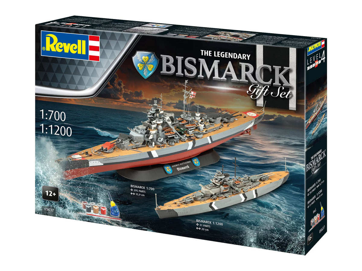 Geschenkset  The Legendary Bismarck (1:700-1:1200)