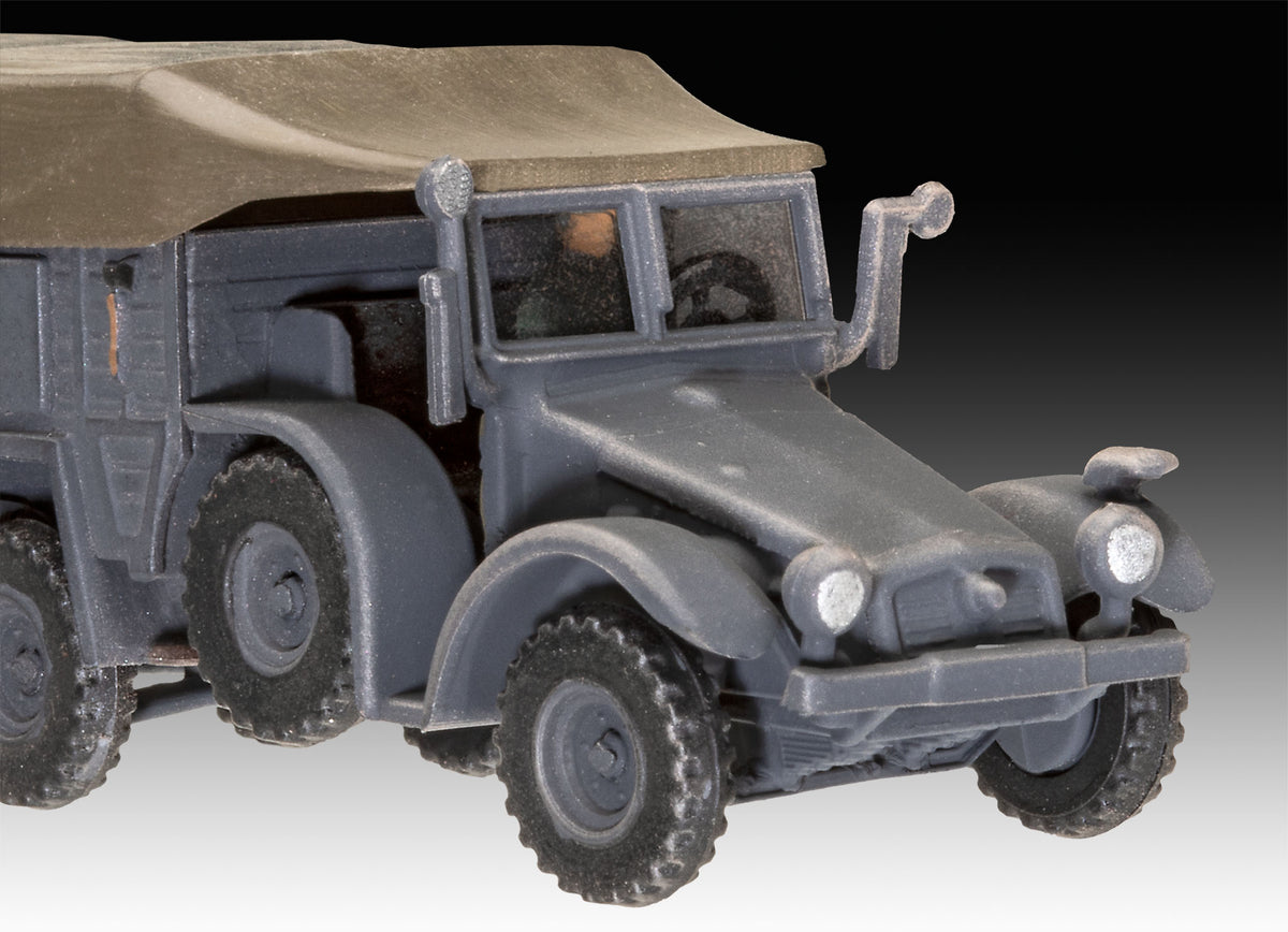 Modelset Krupp Protze KFZ 69 met 3,7 cm pak