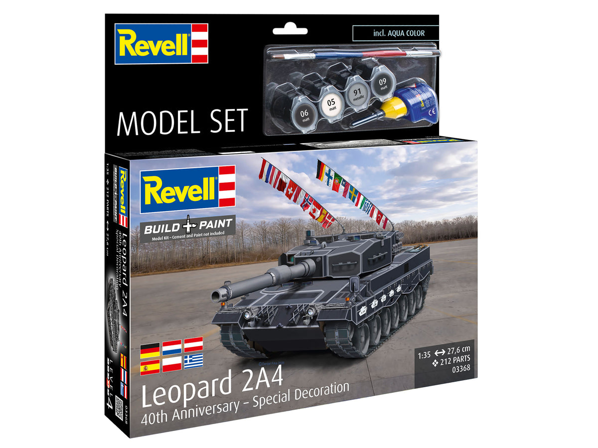Model Set Leopard 2A4 - Special Decoration 40th anniversary