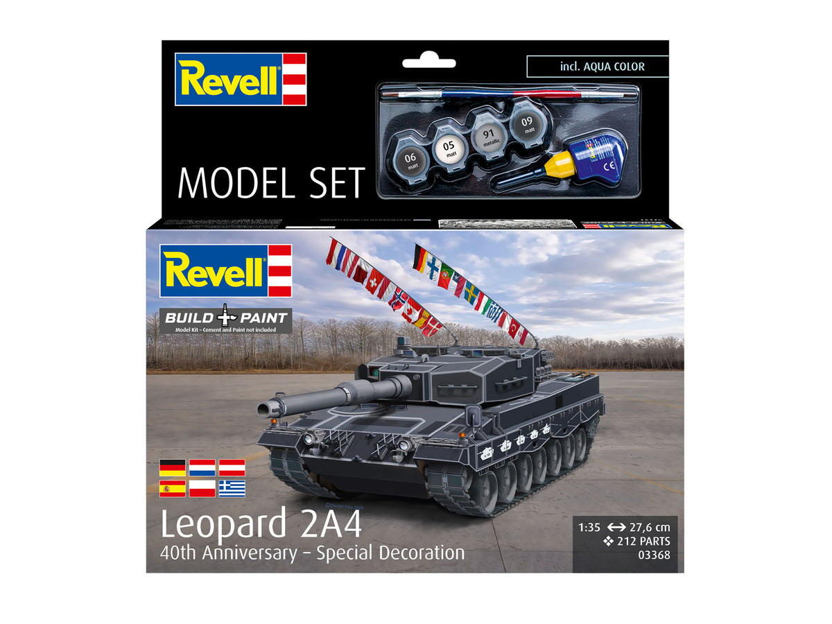 Model Set Leopard 2A4 - Special Decoration 40th anniversary