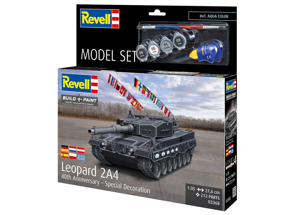 Model Set Leopard 2A4 - Special Decoration 40th anniversary