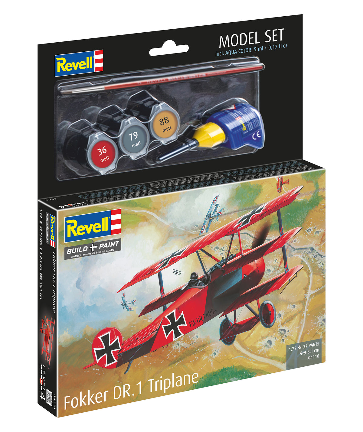 Model Set Fokker DR.1 Triplan