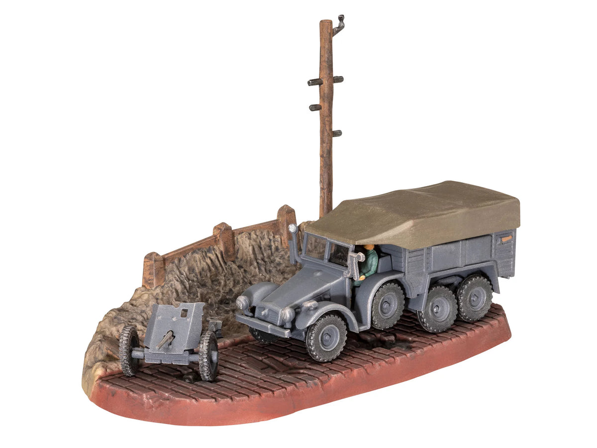 Starter Kit Krupp Protze KFZ 69 with 3,7cm Pak