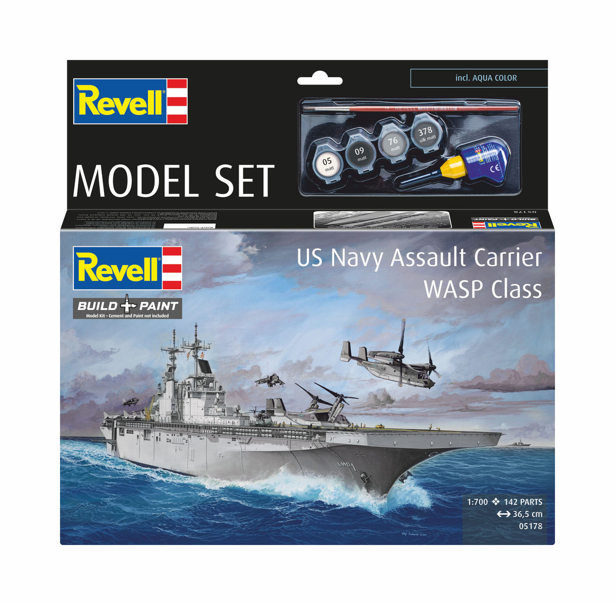 Modelset US Navy Assault Carrier WASP-klasse