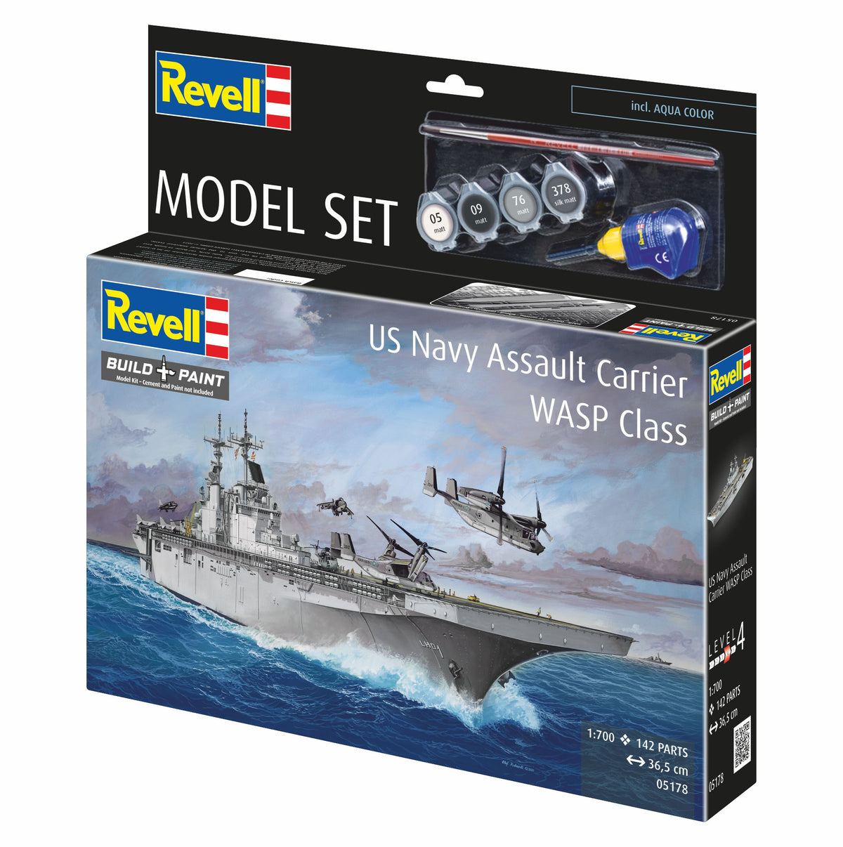 Modelset US Navy Assault Carrier WASP-klasse