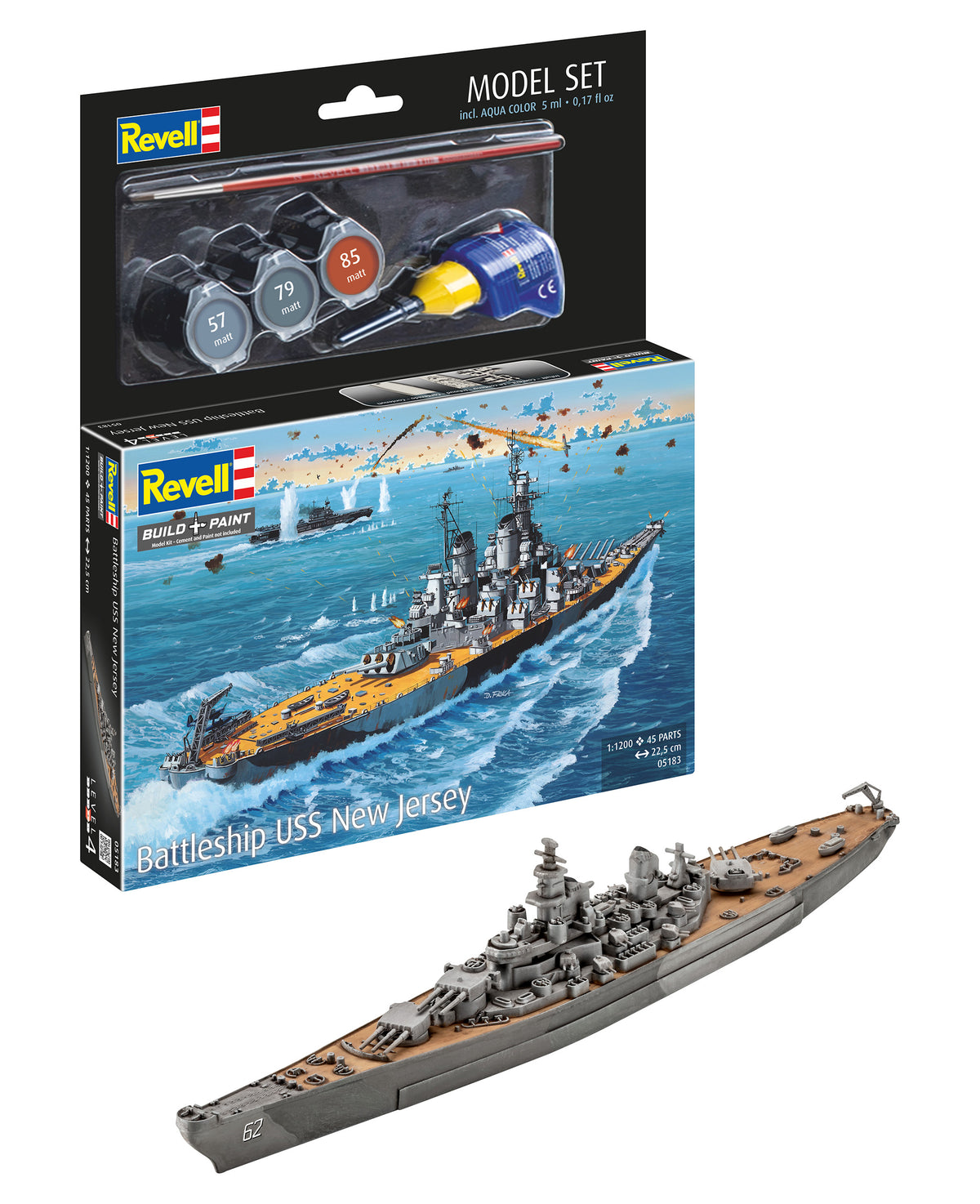 Model Set Battleship USS New Jersey