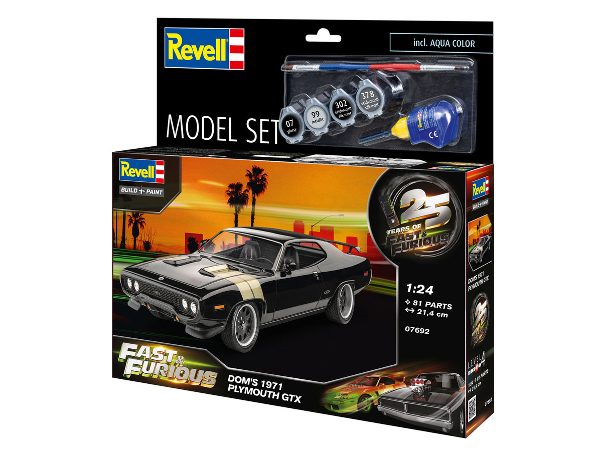 Model Set Fast & Furious - Dominics 1971 Plymouth GTX