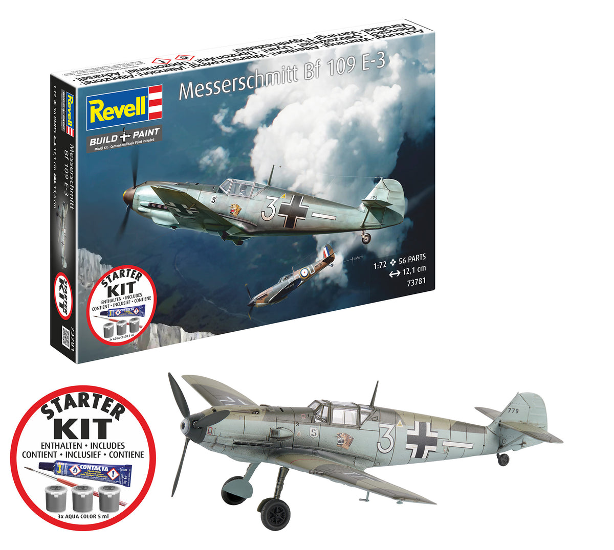 Starter Kit  Messerschmitt Bf109E-3