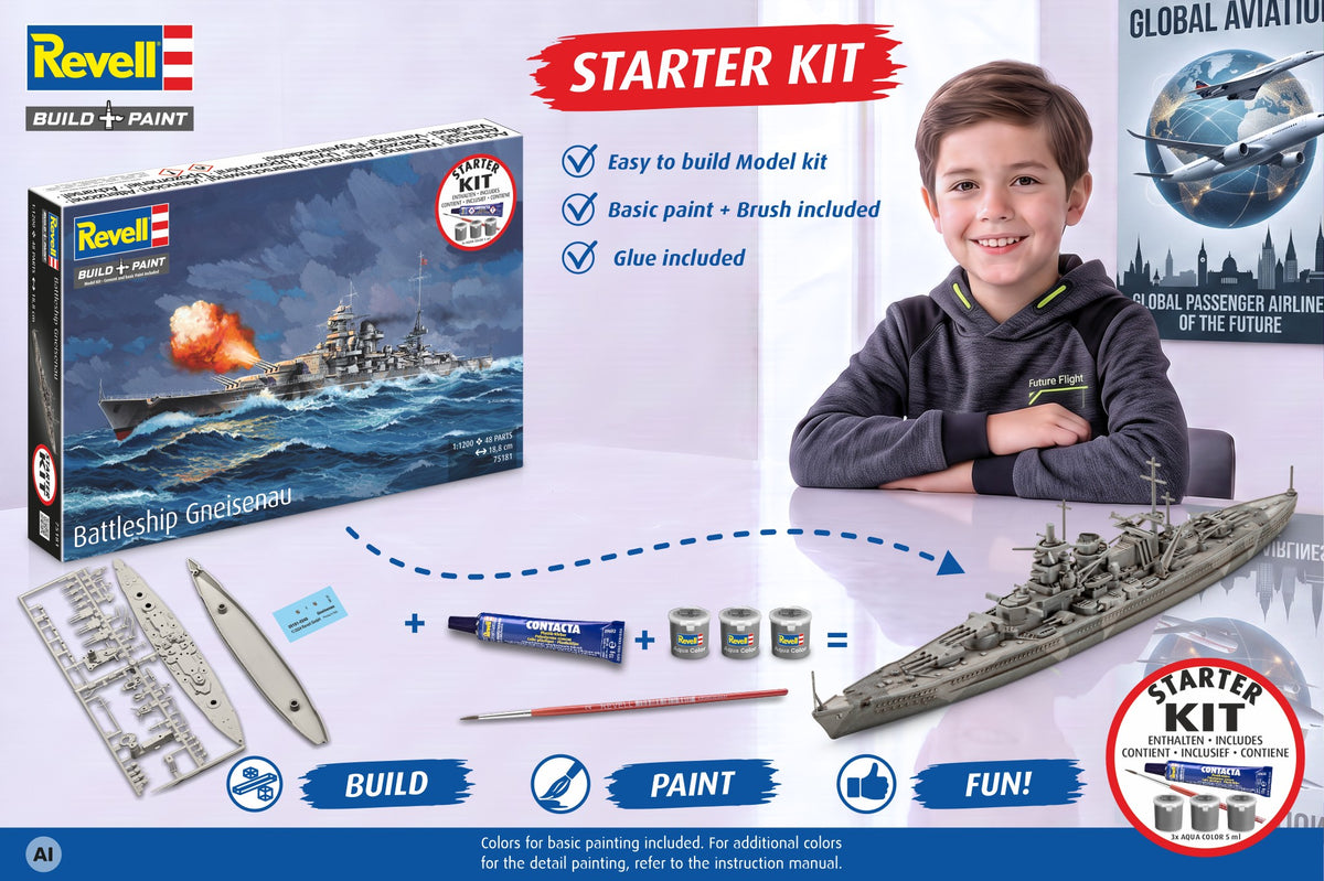 Starter Kit Battleship Gneisenau