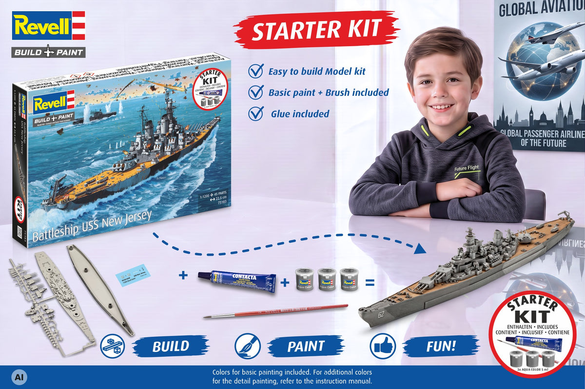 Starter Kit Battleship USS New Jersey