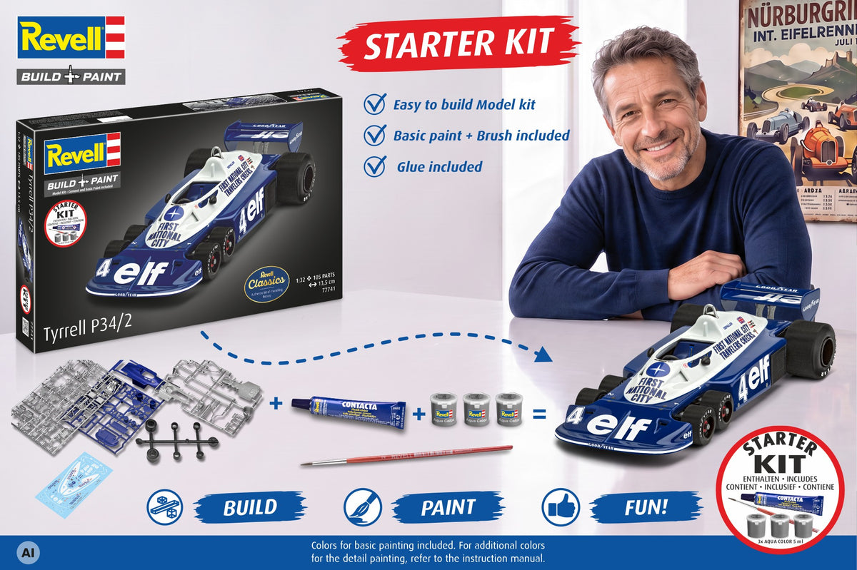 Starter Kit Tyrrell P34/2 6-Wheeler